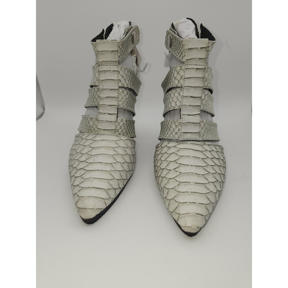 Shakuhachi Leather Snakeskin Pattern  Herls Woman  Size 39 - Picture 2 of 12